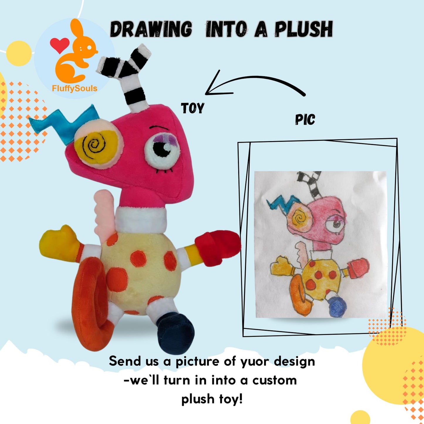 Custom Zooble-Inspired Plush from "The Amazing Digital Circus"