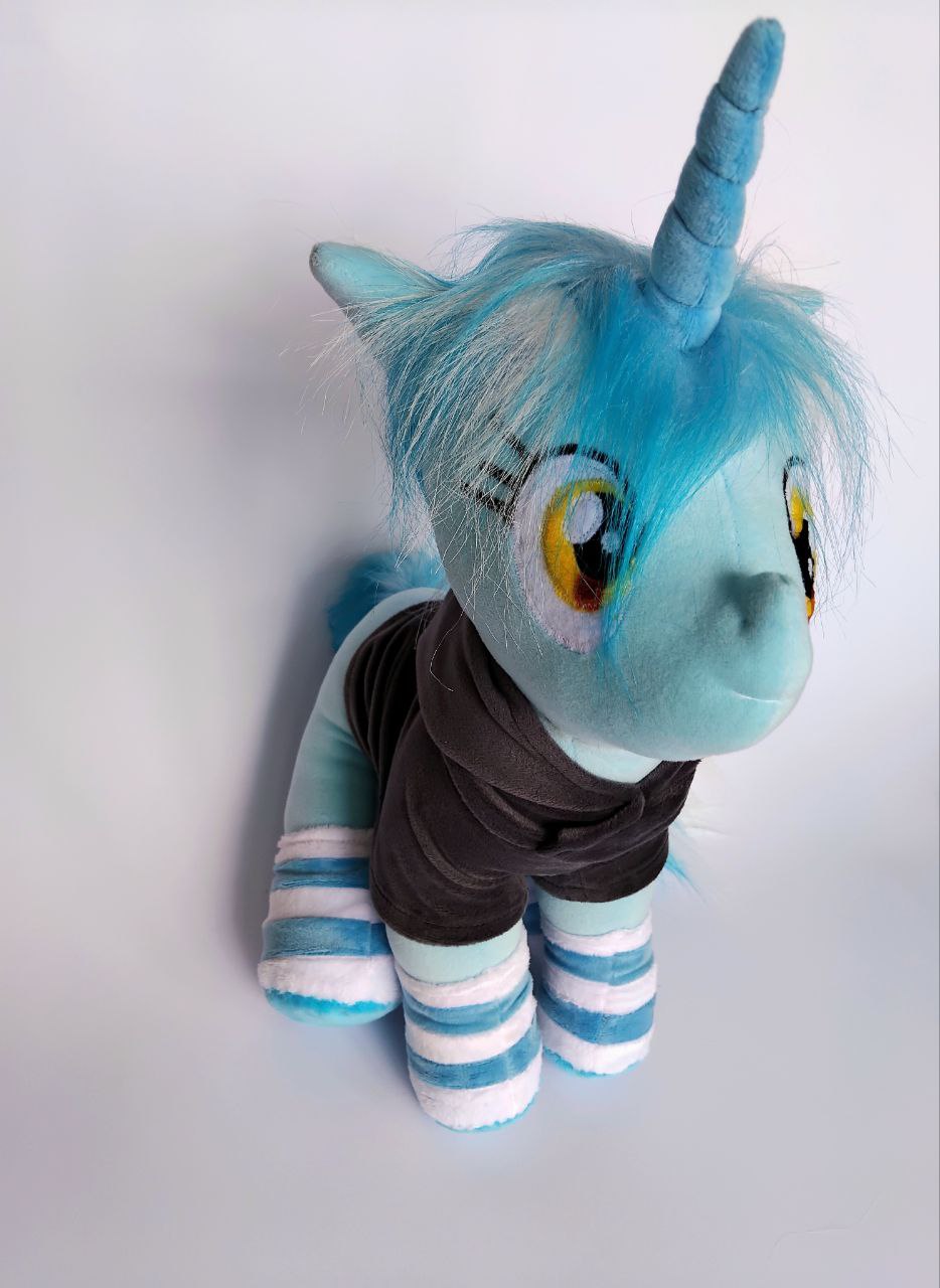 Custom Plush Inspired by MLP Character, Handmade Unicorn Stuffed Toy From Drawing, Soft Pony Plushie on Demand, Fan Gift