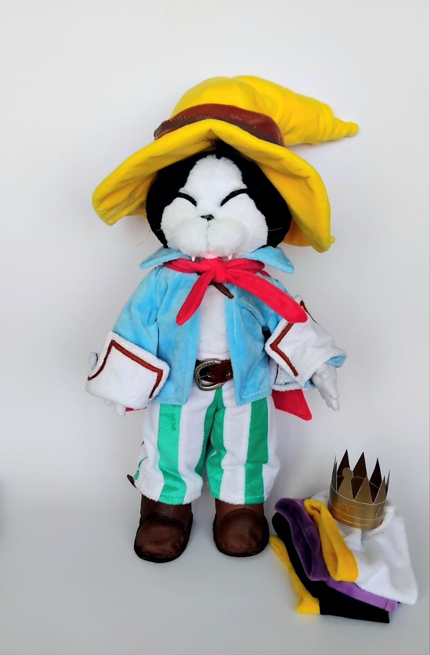 Custom Plush Inspired by Cait Sith from Final Fantasy VII Character, Handmade Stuffed Toy, Personalized Gift for Kids, Unique Birthday Present