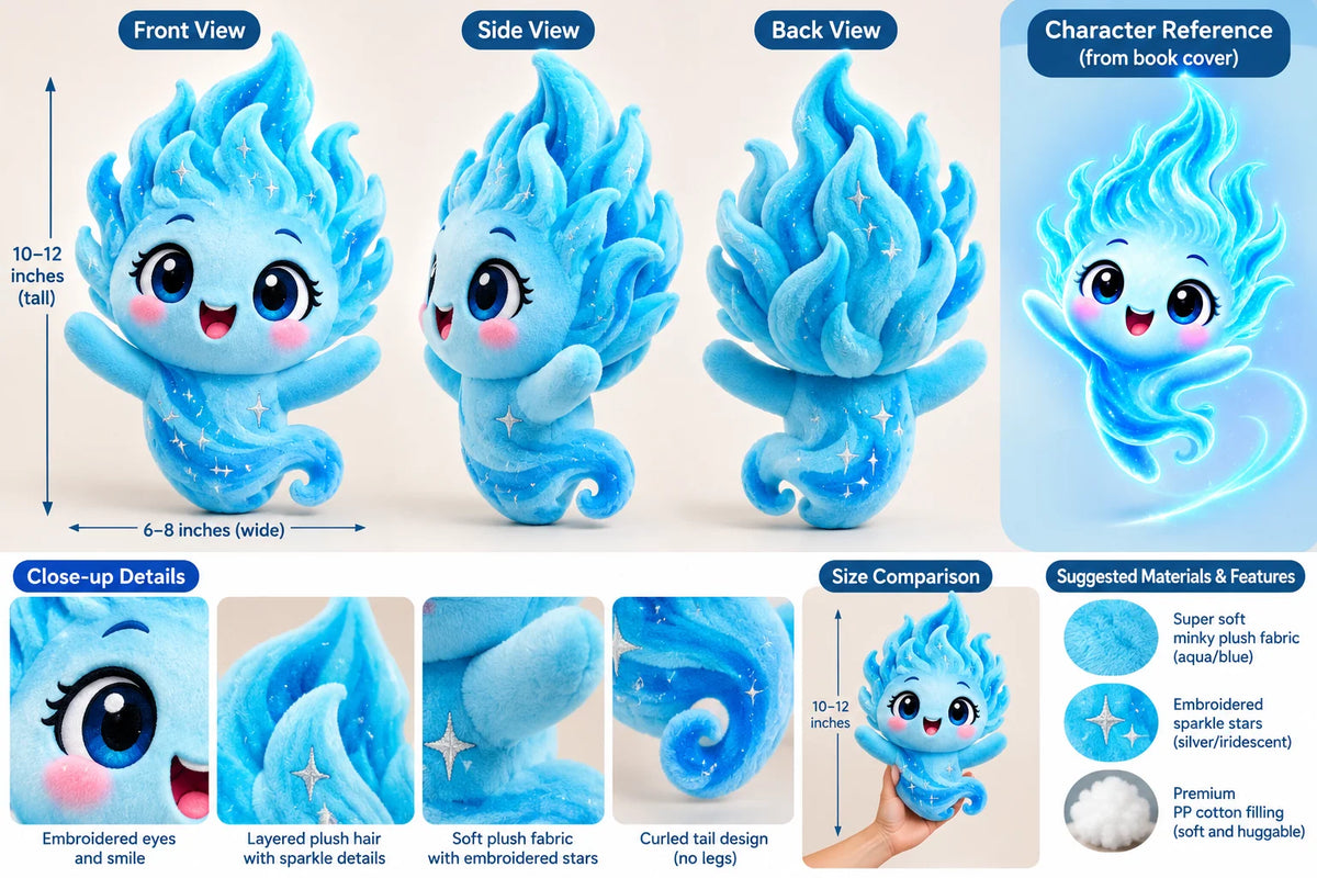 Custom Plush Toy from drawing for Gloria Villani
