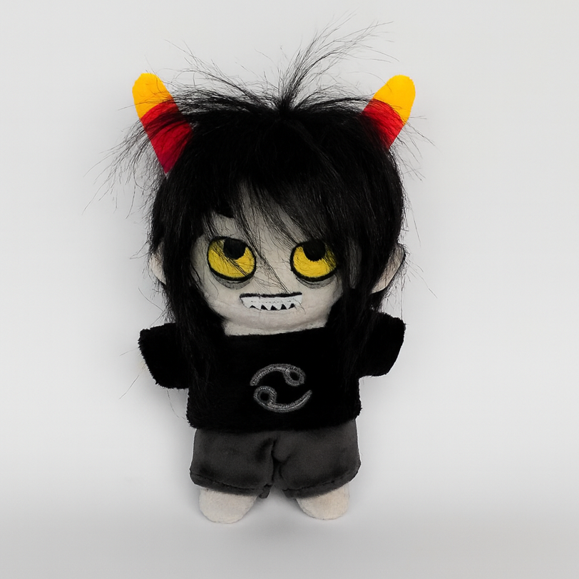 Custom plush inspired by Karkat Vantas from Homestuck character, Handmade toy, Personalized gift for kids, Cute plushie, Unique gift