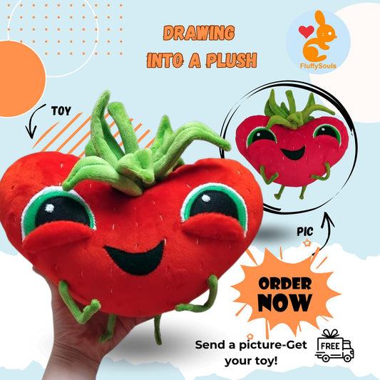 Custom Plush Toy – Custom Handmade Plush from your Drawing, Image or Photo