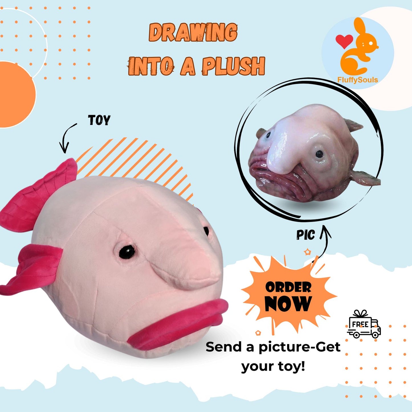 Custom Plush, Handmade Plushie, Personalized Gift For Kids, Unique Birthday Present by FluffySouls