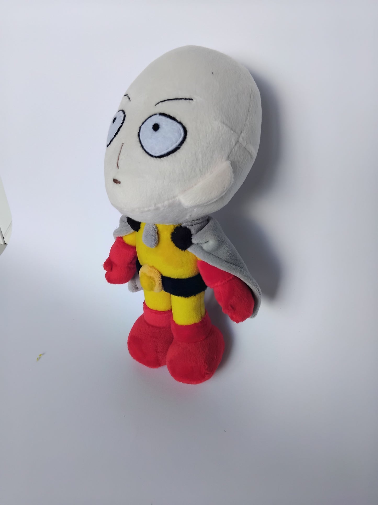 Custom Plush Inspired by Saitama from One Punch Man Character, Handmade Plushie, Personalized Toy, Unique Gift for Fans