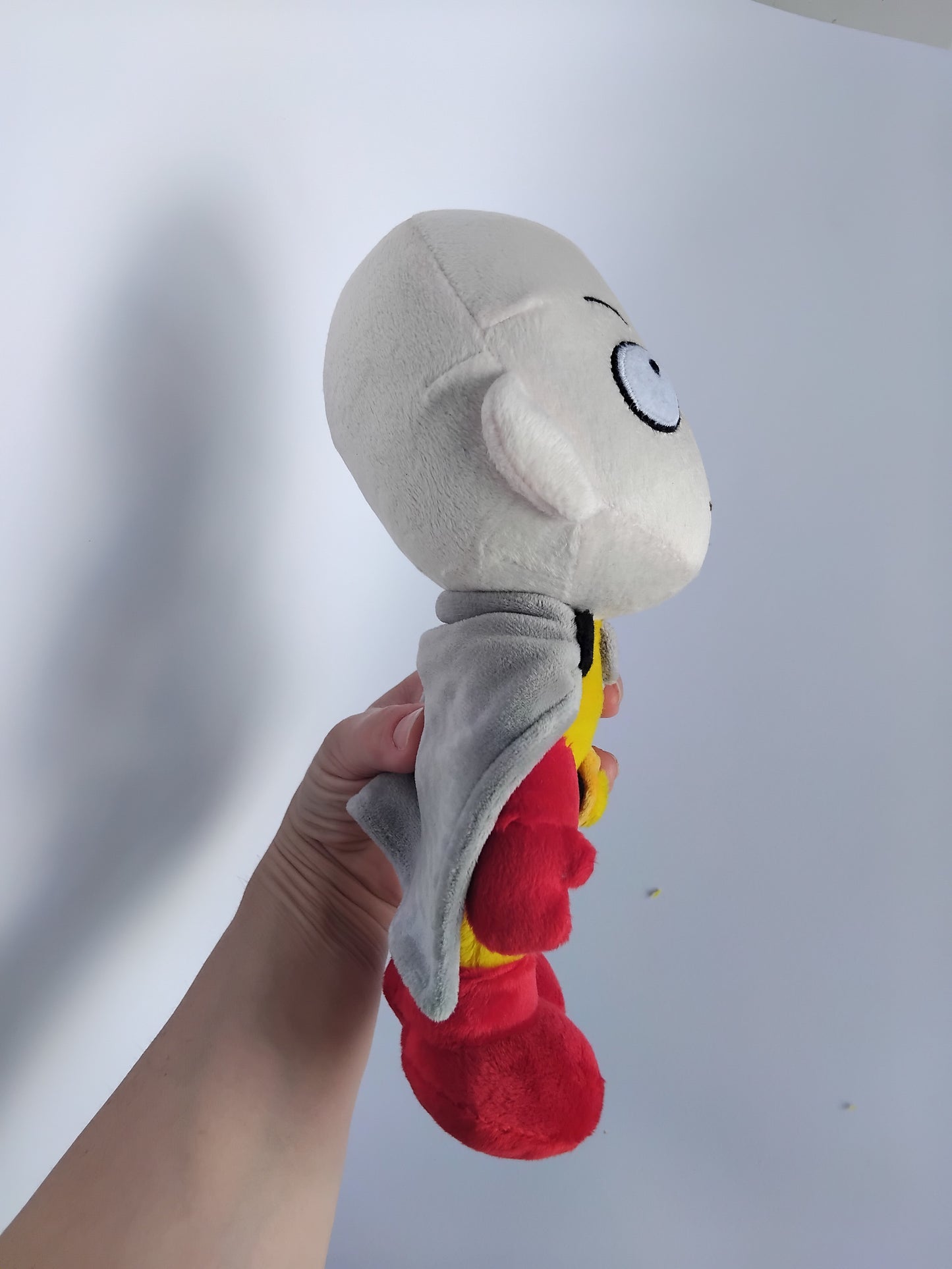 Custom Plush Inspired by Saitama from One Punch Man Character, Handmade Plushie, Personalized Toy, Unique Gift for Fans