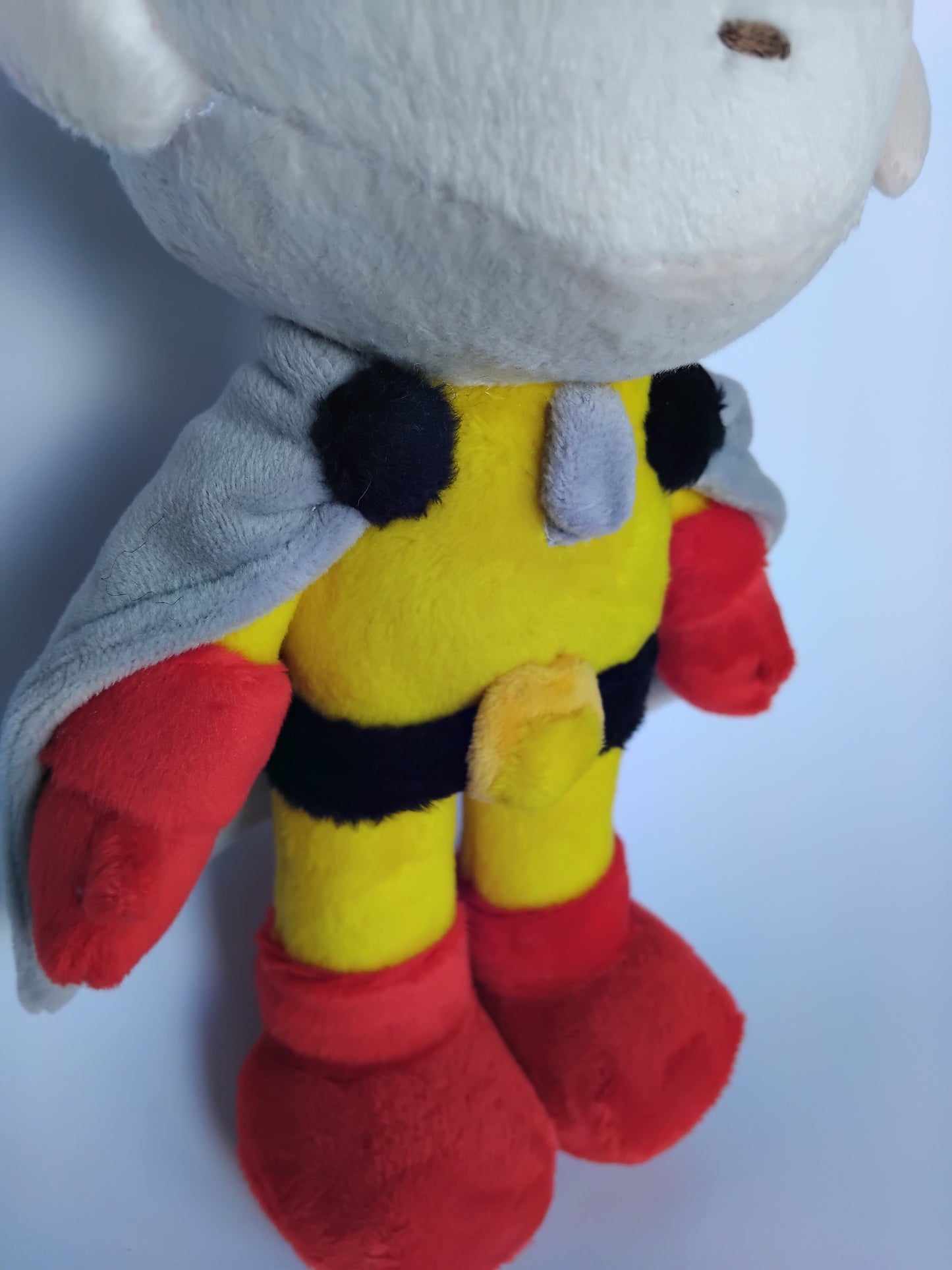 Custom Plush Inspired by Saitama from One Punch Man Character, Handmade Plushie, Personalized Toy, Unique Gift for Fans