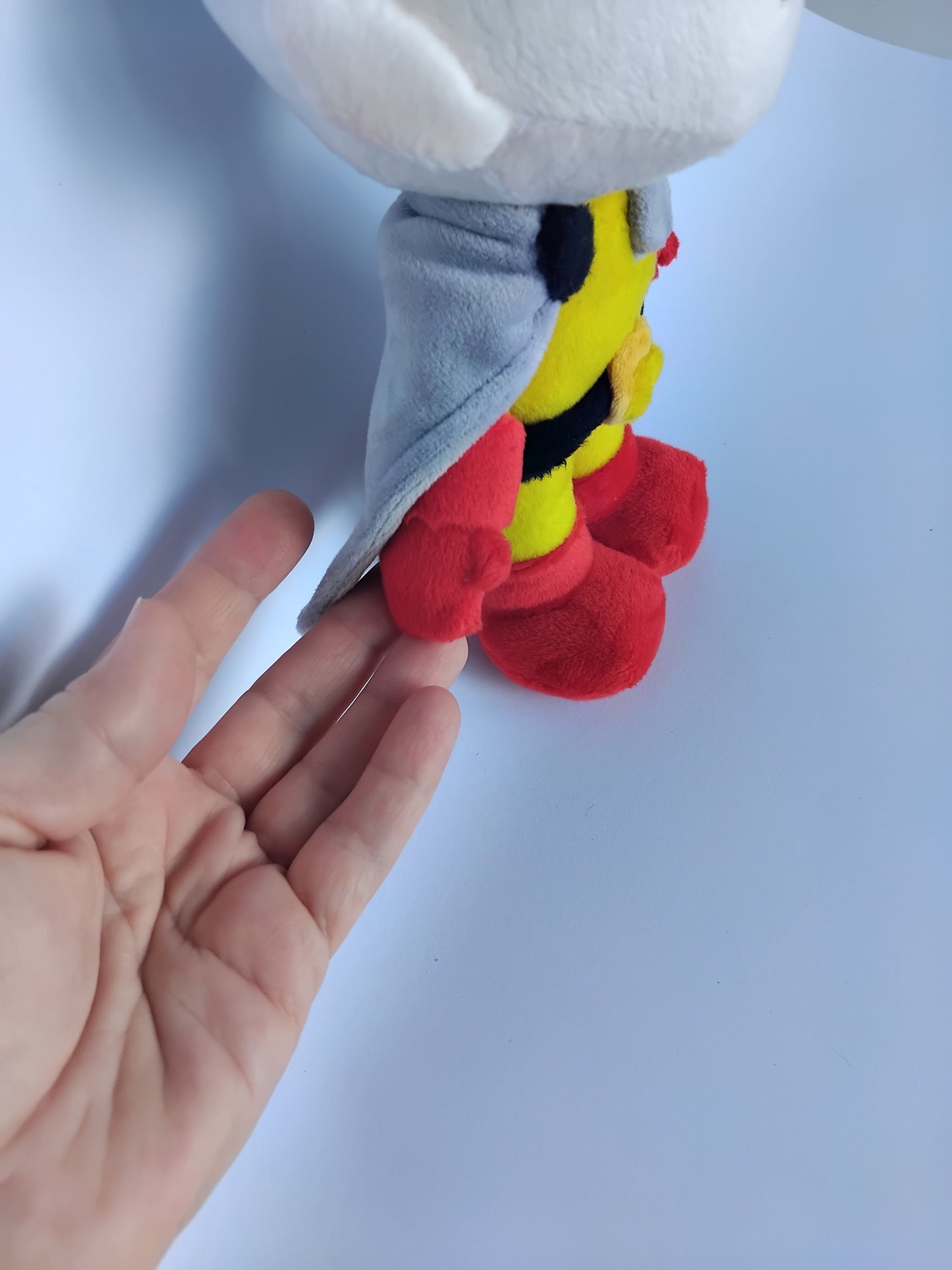 Custom Plush Inspired by Saitama from One Punch Man Character, Handmade Plushie, Personalized Toy, Unique Gift for Fans