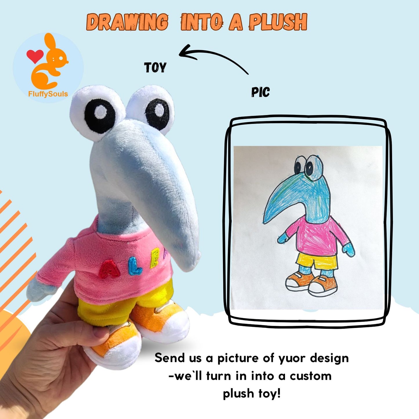 Custom Plush inspired by Smormu from Smiling Friends Character, Handmade Plushie, Personalized Toy, Unique Gift for Kids by FluffySouls