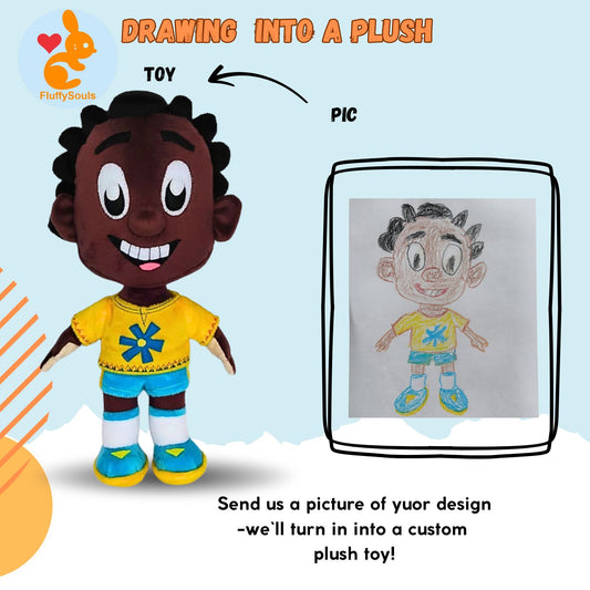 Custom Plush Toy – Custom Handmade Plush from your Drawing, Image or Photo by FluffySouls