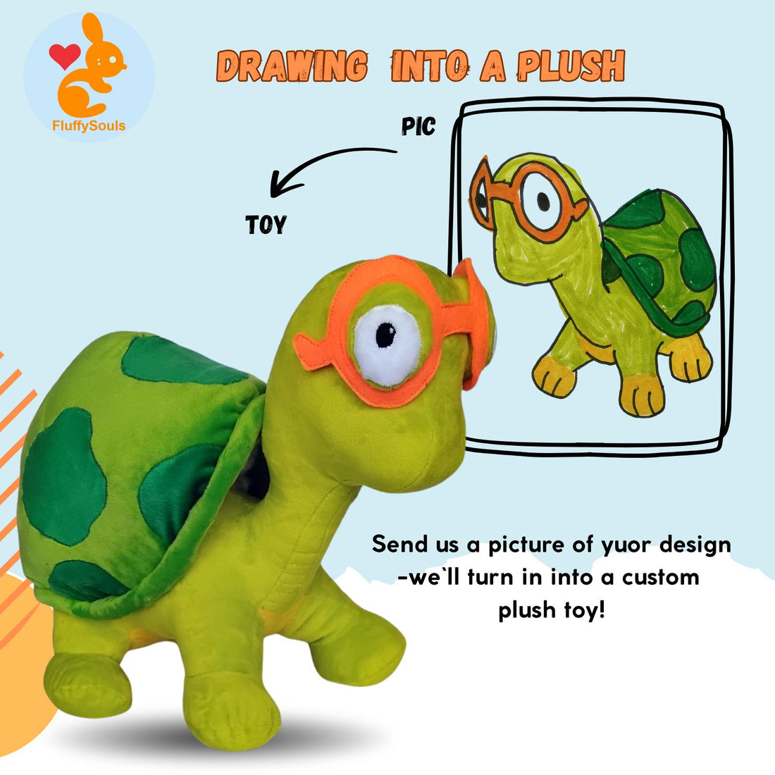 Custom Stuffed Toys From Your Drawing – Fluffysouls