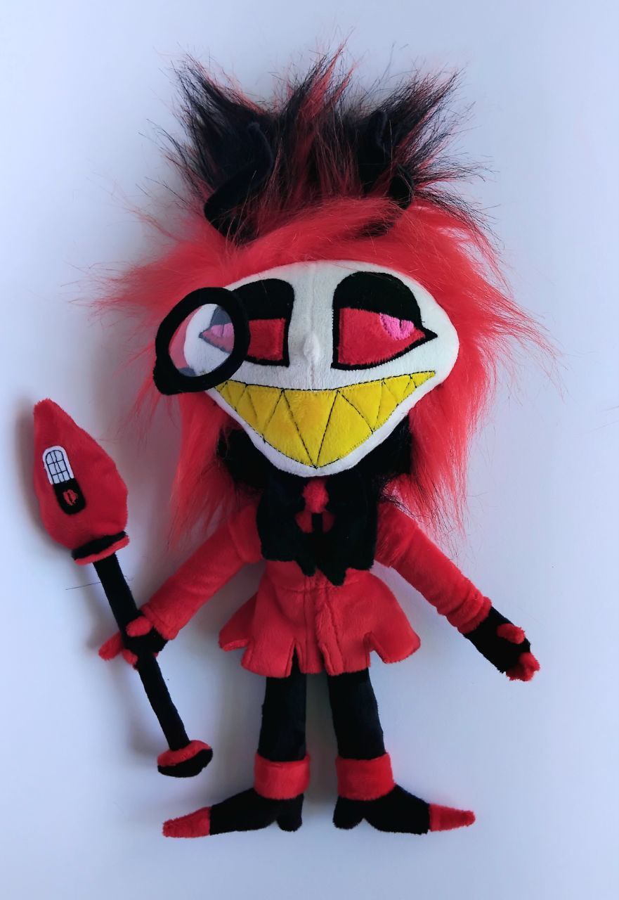 Custom Plush Inspired By Alastor From Hazbin Hotel Character, Handmade Plushie, Personalized Gift For Fans, Birthday Present by FluffySouls