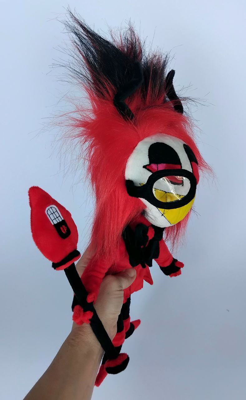 Custom Plush Inspired By Alastor From Hazbin Hotel Character, Handmade Plushie, Personalized Gift For Fans, Birthday Present by FluffySouls