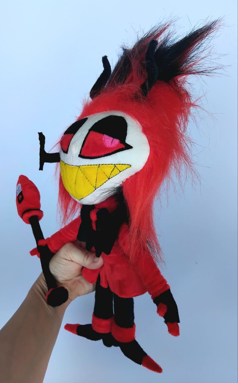 Custom Plush Inspired By Alastor From Hazbin Hotel Character, Handmade Plushie, Personalized Gift For Fans, Birthday Present by FluffySouls
