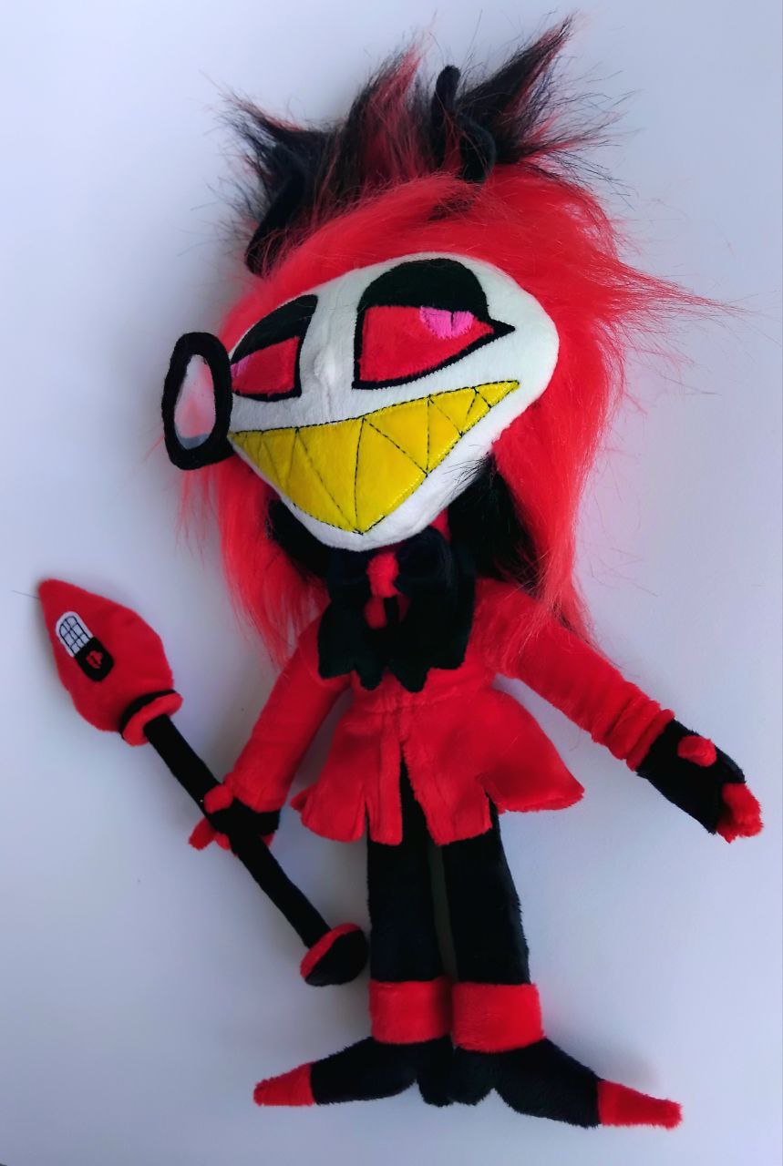 Custom Plush Inspired By Alastor From Hazbin Hotel Character, Handmade Plushie, Personalized Gift For Fans, Birthday Present by FluffySouls
