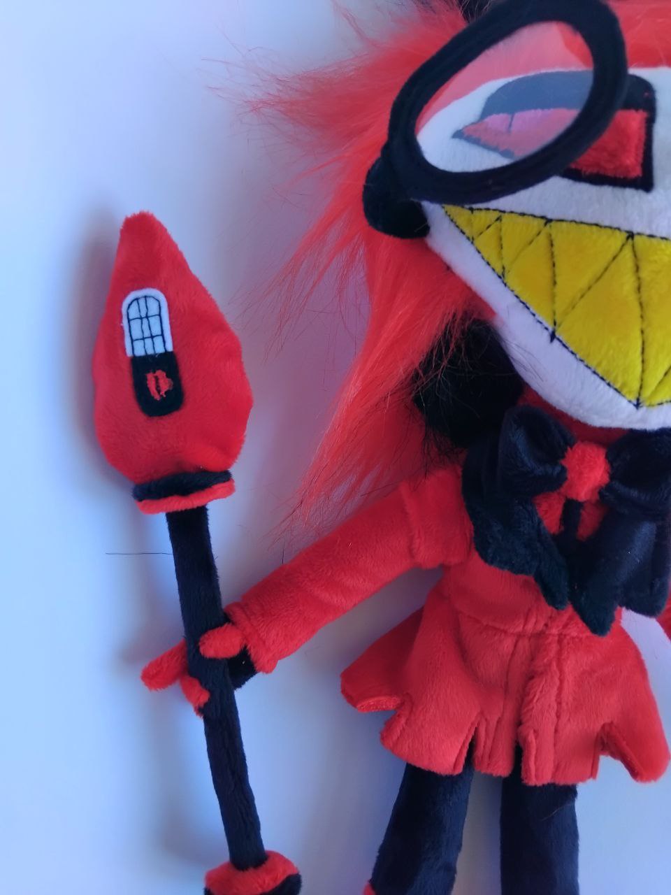 Custom Plush Inspired By Alastor From Hazbin Hotel Character, Handmade Plushie, Personalized Gift For Fans, Birthday Present by FluffySouls
