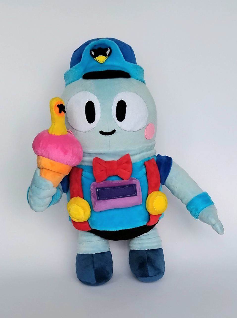 Custom Plush Inspired by Lou from Brawl Stars Character, Handmade Toy, Personalized Gift for Kids, Unique Birthday Gift