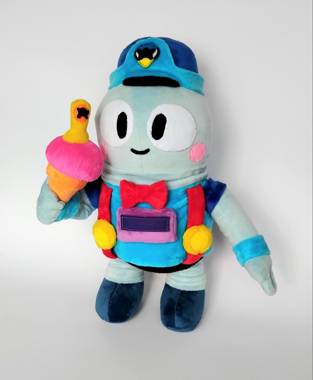 Custom Plush Inspired by Lou from Brawl Stars Character, Handmade Toy, Personalized Gift for Kids, Unique Birthday Gift