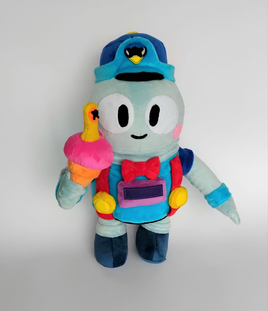 Custom Plush Inspired by Lou from Brawl Stars Character, Handmade Toy, Personalized Gift for Kids, Unique Birthday Gift