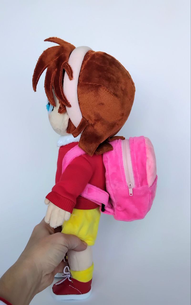 Custom Plush Inspired by Ayumi Yoshida from Detective Conan, Handmade Personalized Toy, Unique Gift for Kids, Cute Stuffed Character Doll