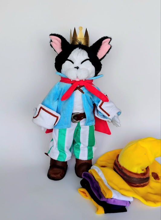 Custom Plush Inspired by Cait Sith from Final Fantasy VII Character, Handmade Stuffed Toy, Personalized Gift for Kids, Unique Birthday Present