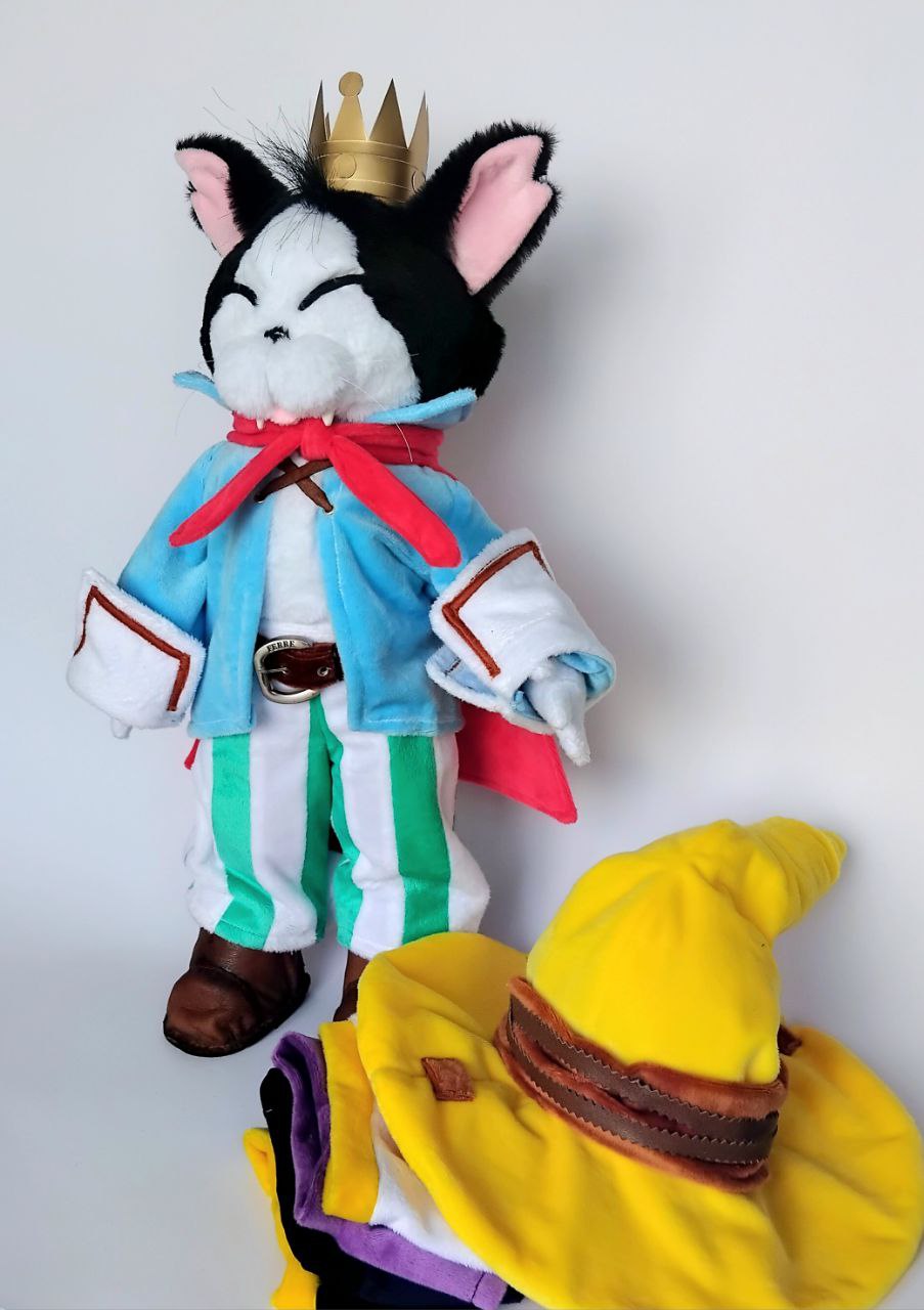 Custom Plush Inspired by Cait Sith from Final Fantasy VII Character, Handmade Stuffed Toy, Personalized Gift for Kids, Unique Birthday Present