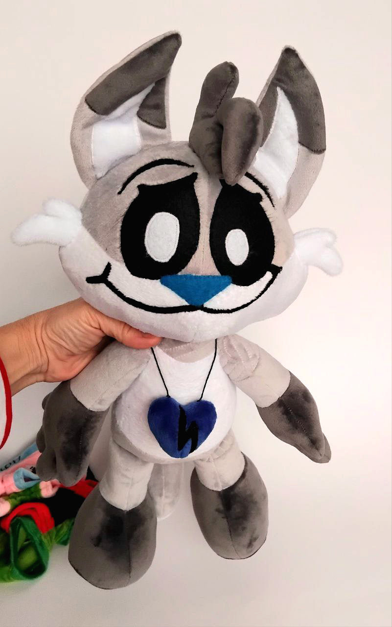 Custom Plush Inspired by Frowny Fox from Poppy Playtime Logic, Handmade Toy, Unique Gift for Kids, Personalized Plushie, Birthday Gift