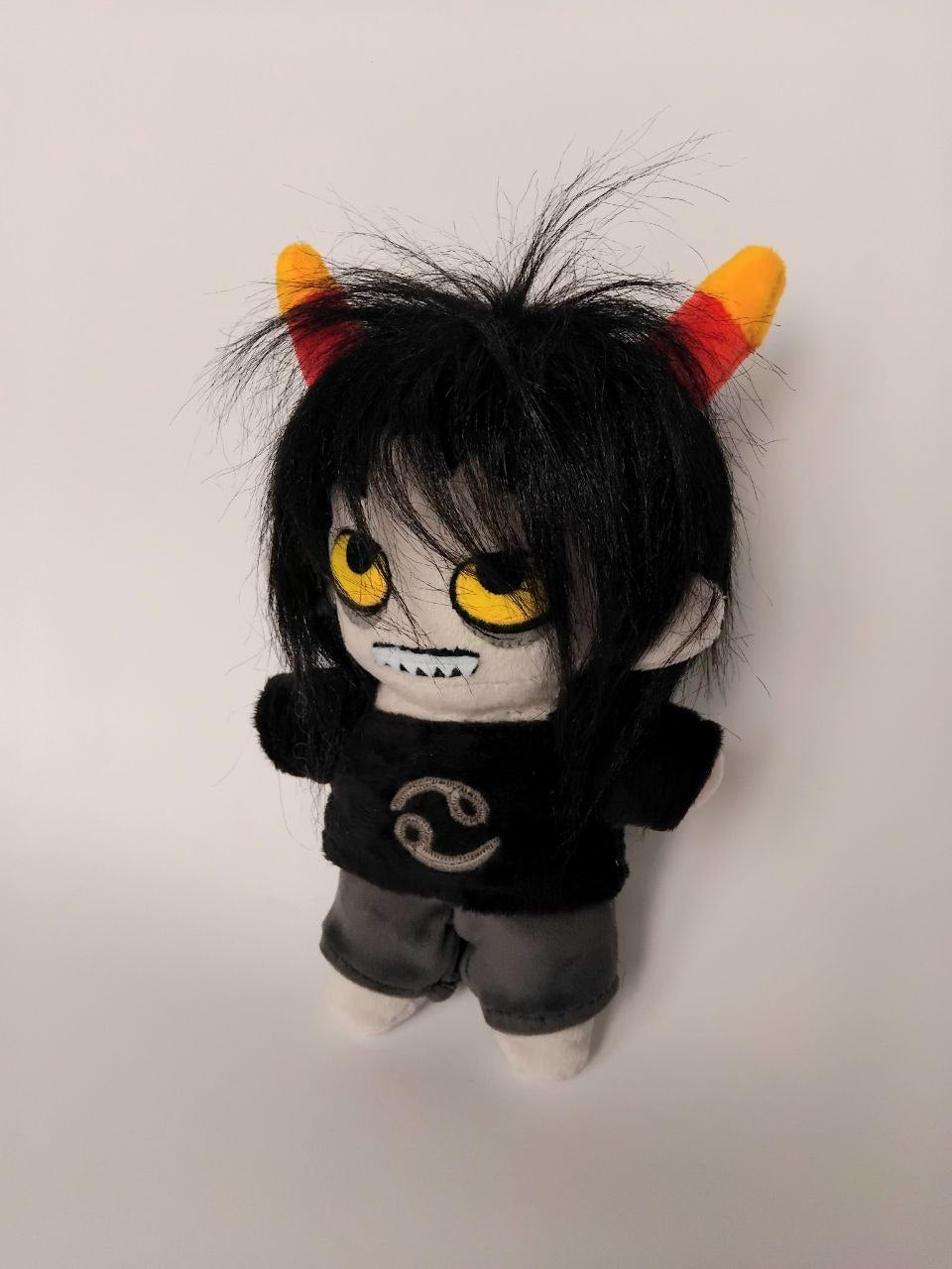 Custom plush inspired by Karkat Vantas from Homestuck character, Handmade toy, Personalized gift for kids, Cute plushie, Unique gift