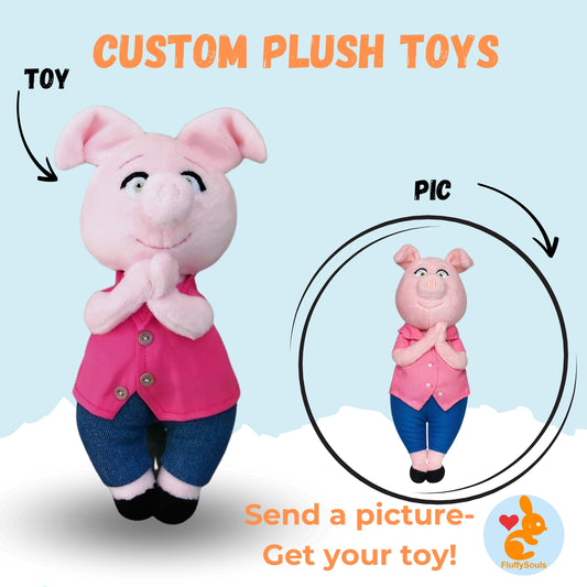 Custom Plush Toy – Custom Handmade Plush from your Drawing, Image or Photo by FluffySouls