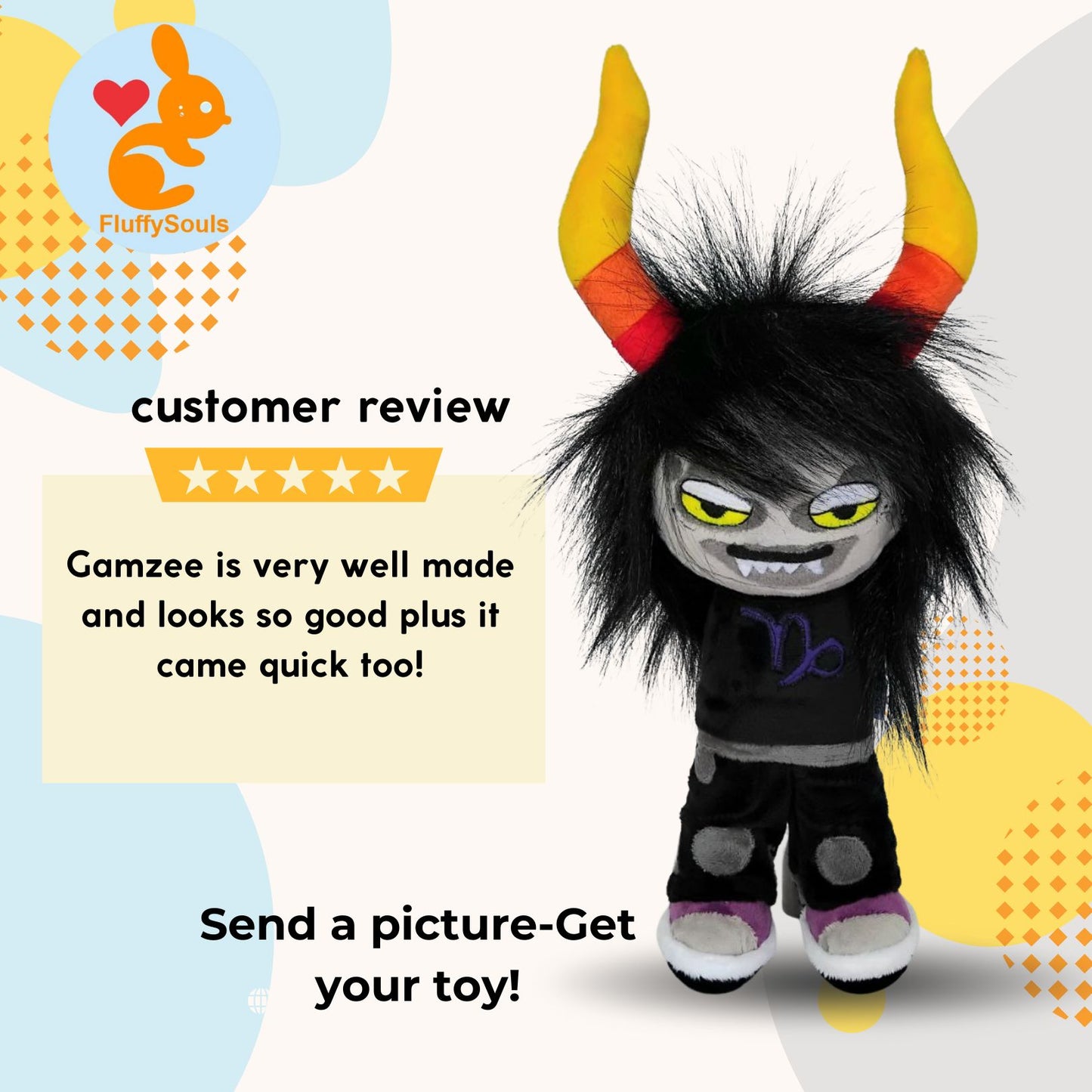Custom Plush Inspired by Gamzee Makara from Homestuck Character, Handmade Stuffed Toy, Personalized Gift for Fans,Present by FluffySouls